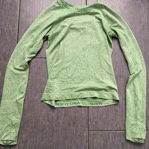 Lululemon long sleeve, size 2, green